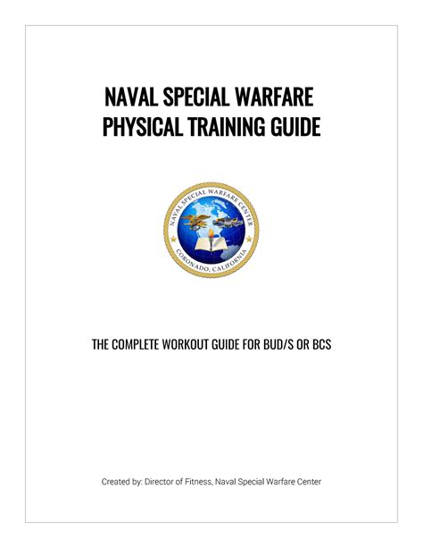 naval special warfare physical training guide